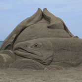 いしかり浜サンドパーク「シンボル砂像」