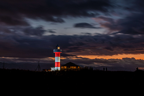 石狩灯台ライトアップ