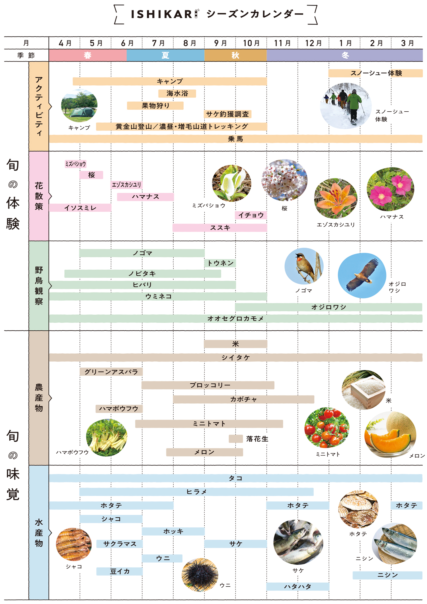 シーズンカレンダー